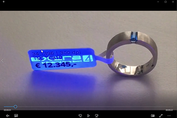 Video Schwarzlicht-Druck